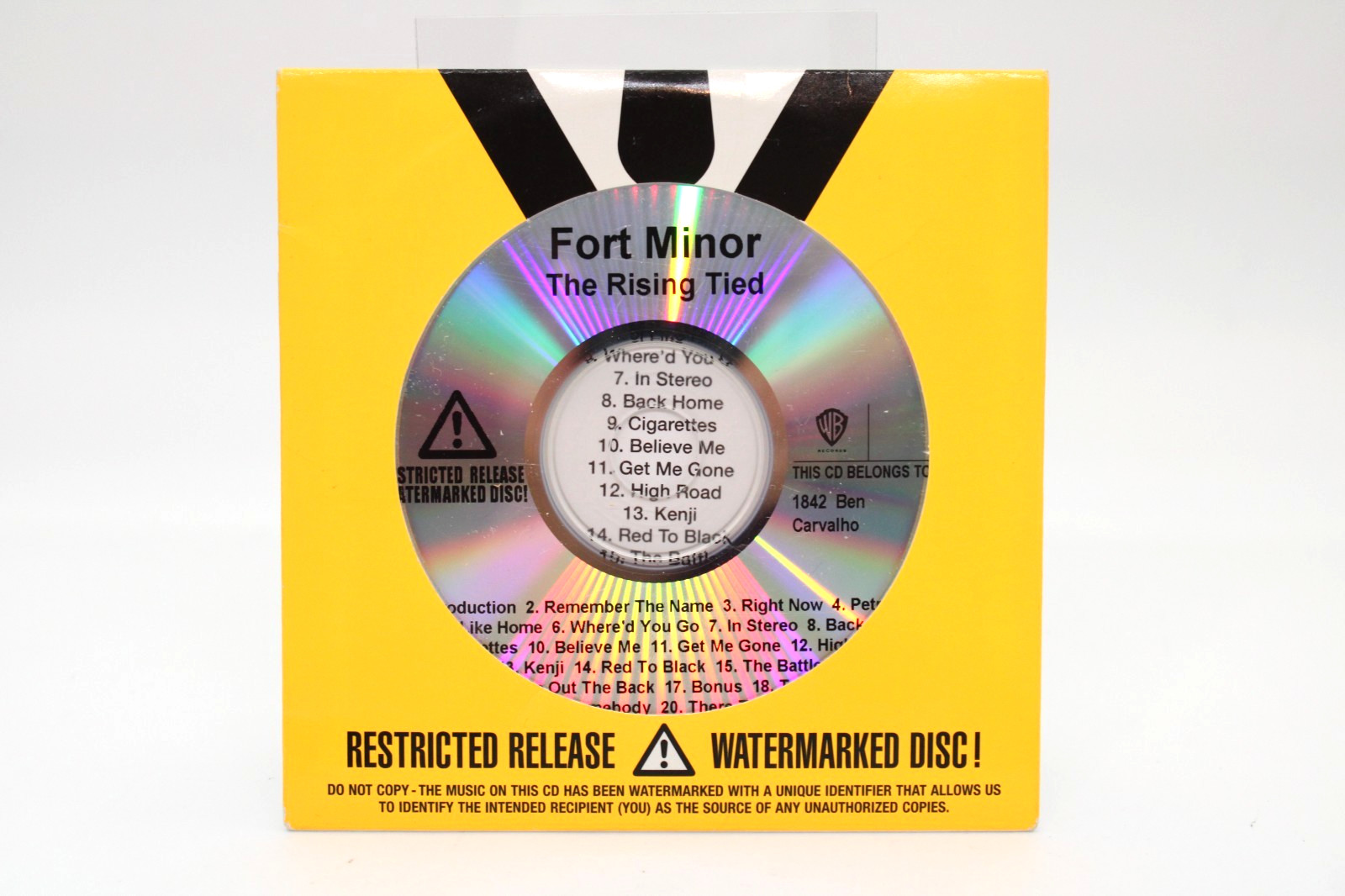 The Rising Tied Fort Minor CD 2005 New Sealed Mike Shinoda Restricted Promo Rare