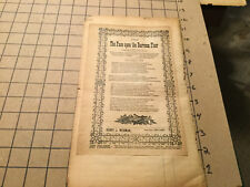 Original Song Lyrics BROADSIDE 1894 THE FACE UPON THE BARROOM FLOOR  picture