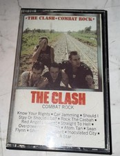 Vintage The Clash Cassette Combat Rock Album 1982 Punk Rock Gray Epic Music picture