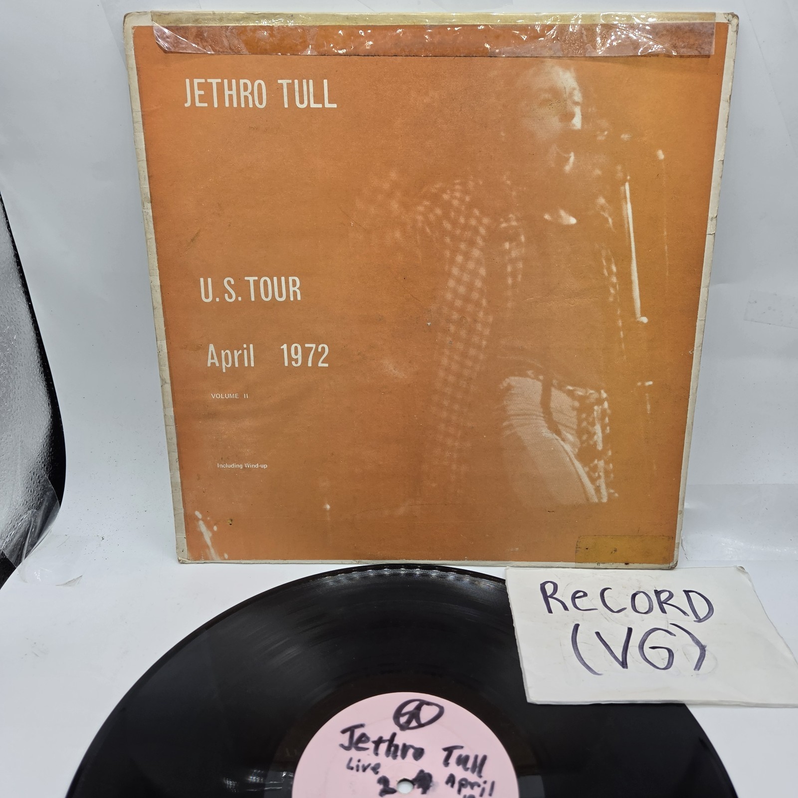 Jethro Tull Vinyl Lp Live In Concert April 1972 Custom Thick As A Brick Etc VG