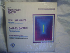 1974 WILLAIM MAYER SAMUEL BARBER MILWAUKEE SYMPHONY LP,Masselos, turnabout 34564 picture