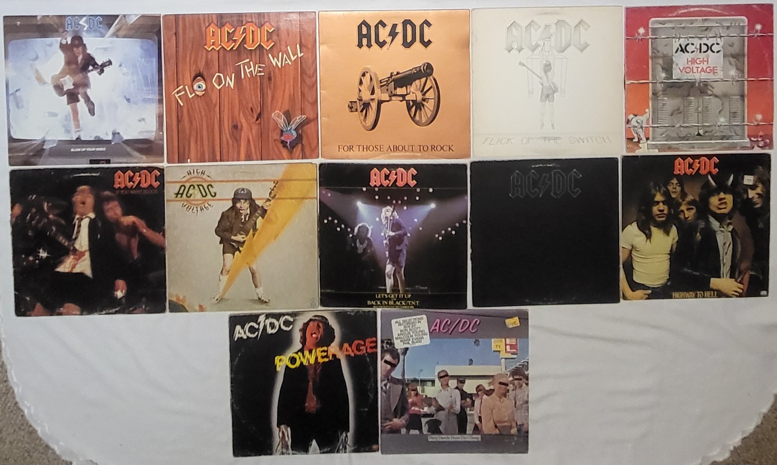 AC/DC Lot Of 17 Original Albums 