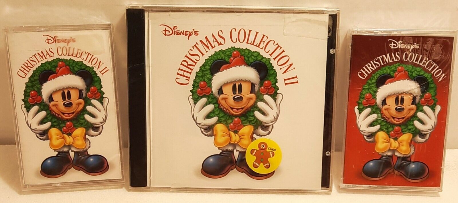 VTG Disney’s Christmas Collection LOT of 2 cassettes 1 & 2+ FREE CD *NEW SEALED*