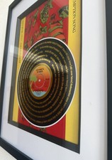 Framed Gold Foiled Art Print Record Lyrics - Bob Marley & Redemption Song picture