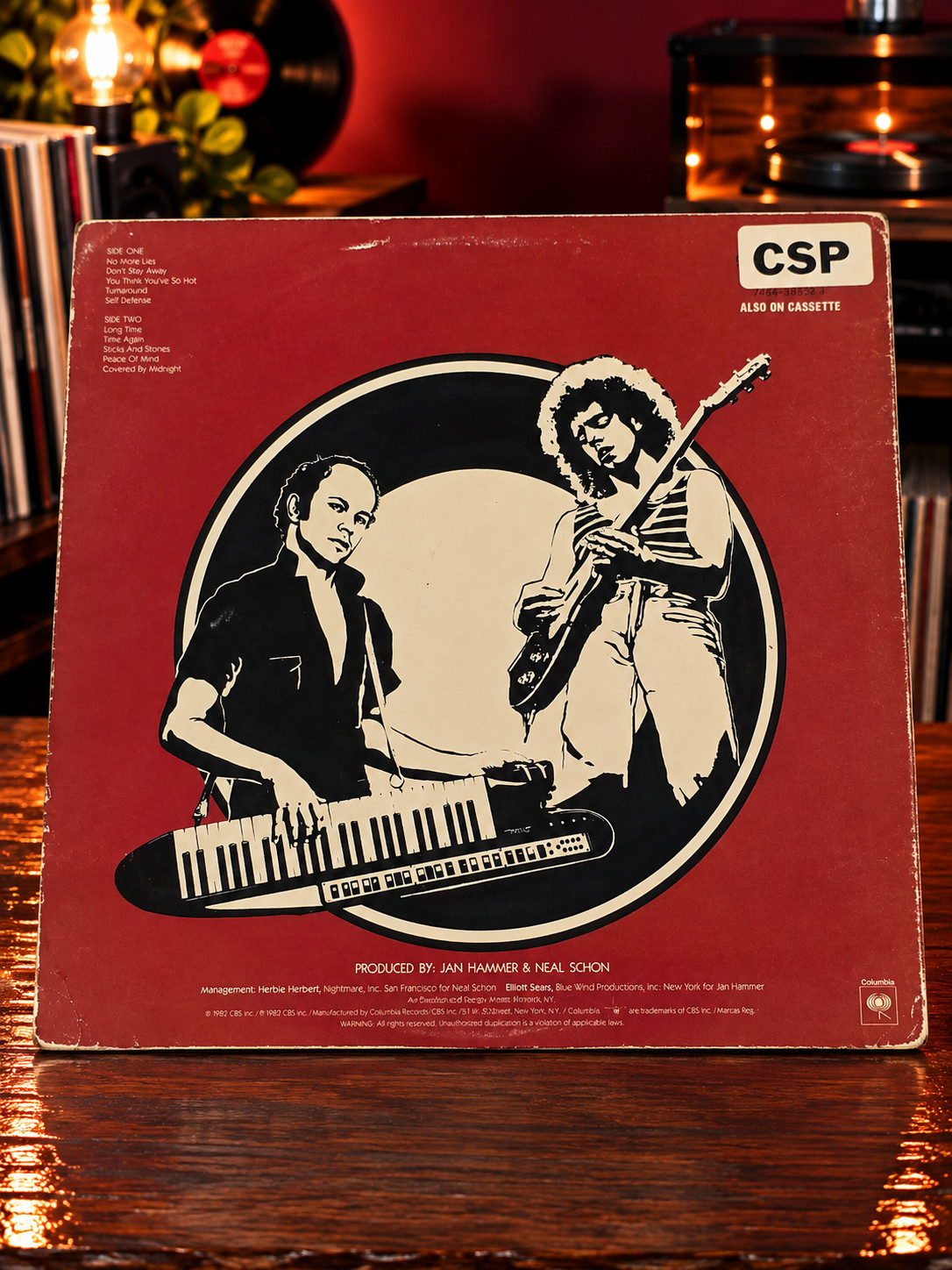 Neal Schon & Jan Hammer Here to Stay 1982 Columbia FC 38428 Vinyl LP Rock