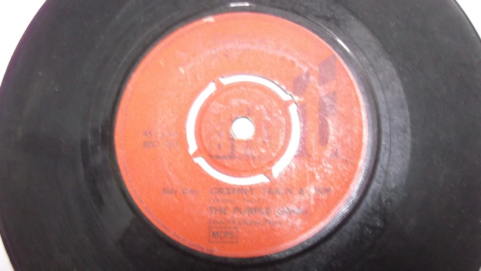 The Purple Gang Big 101  Rare Single 7\