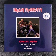 Iron Maiden Wembley Arena 1990 Volume 2  LP Limited Blue Vinyl Record Album  picture