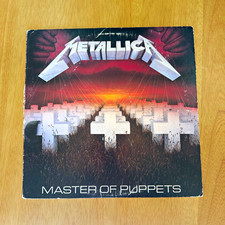 Metallica Master of Puppets record LP original 1986 Elektra Columbia pressing picture
