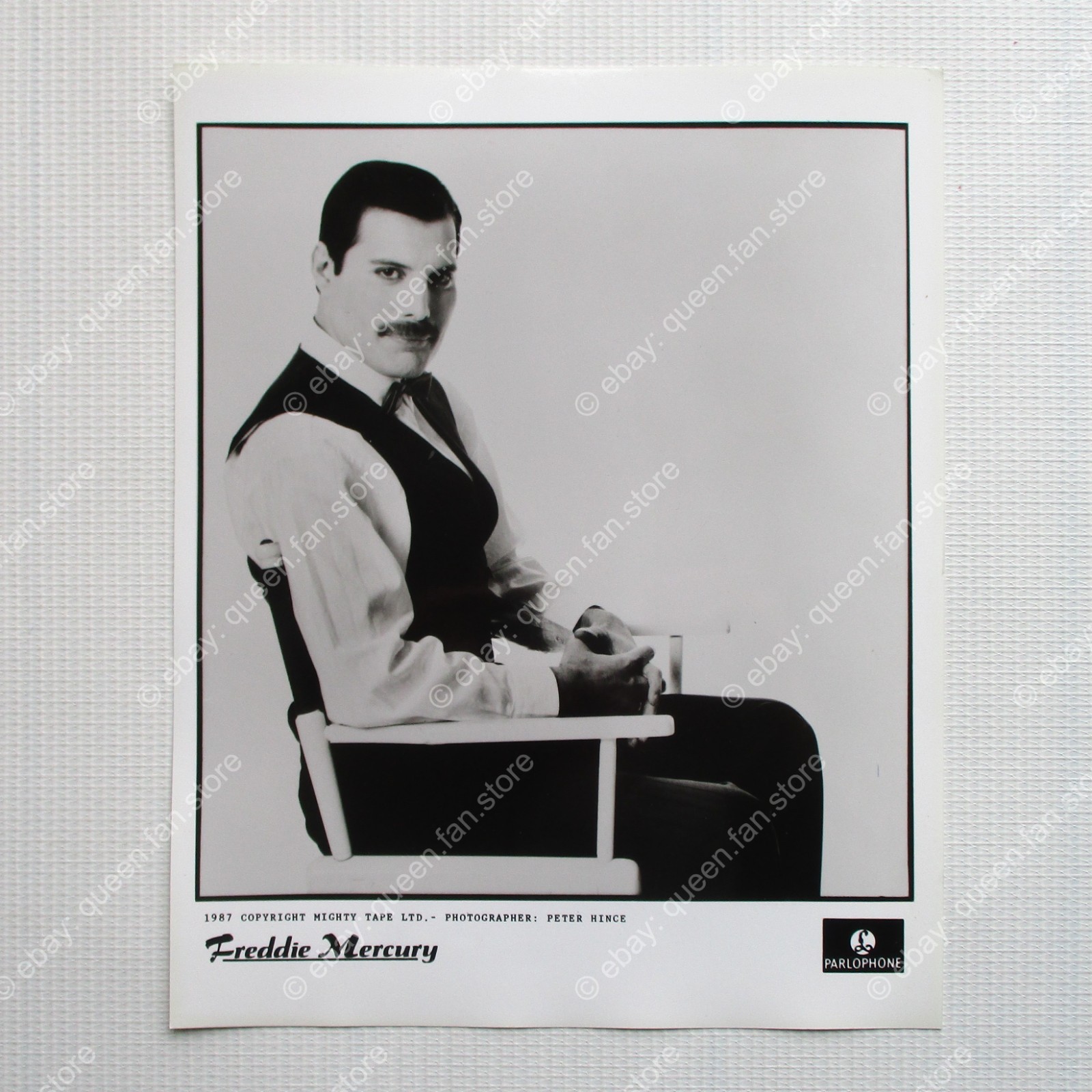 Freddie Mercury Great Pretender Battersea UK 1987 Parlophone Promo Photo (Queen)