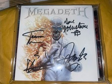 MEGADEATH Dave Mustaine SIGNED Print Limited Edition Autograph Blaze Colored CD picture