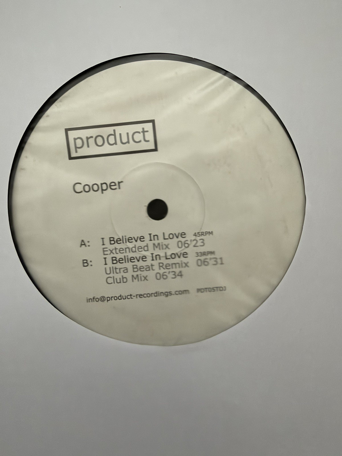 Cooper - I Believe In Love (12\
