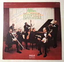 Bob Greene's The World of Jelly Roll Morton Vinyl LP SIGNED Jazz 1974 VG+/NM picture