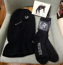Korn Lot of 3 The Nothing CD Album 1 pair of Requiem Socks 1 Requiem Mask  picture