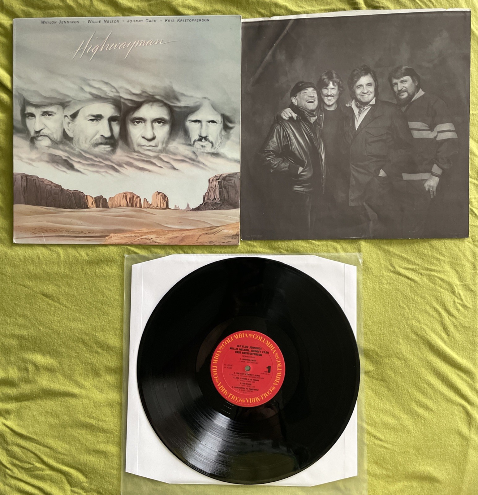 Highwayman / Waylon, Willie,Cash & Kris Columbia Records, FC40056 ￼1985 Vinyl