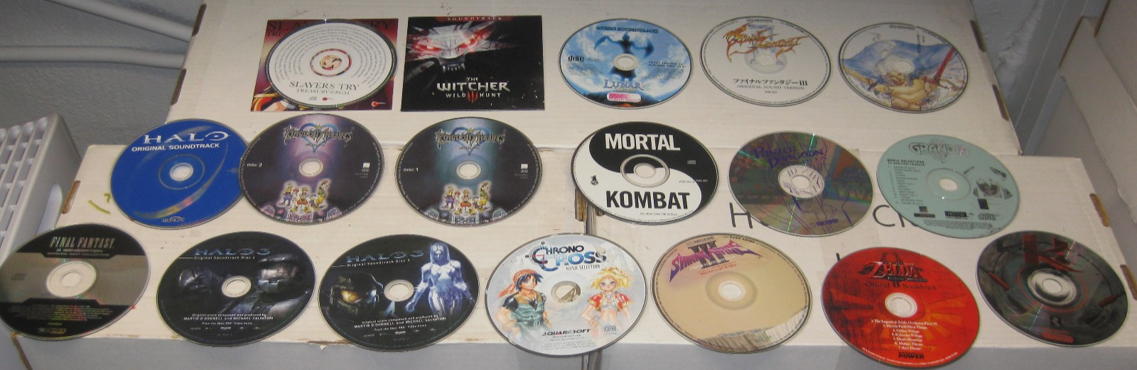 Rare Lot 18 Video Game CD Soundtrack Disc Grandia Final Tantasy Lunar Zelda Halo