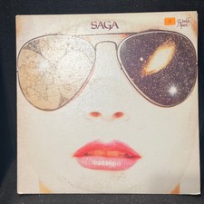 SAGA – Worlds Apart LP Record 1981 Portrait Progressive Rock 33 RPM picture