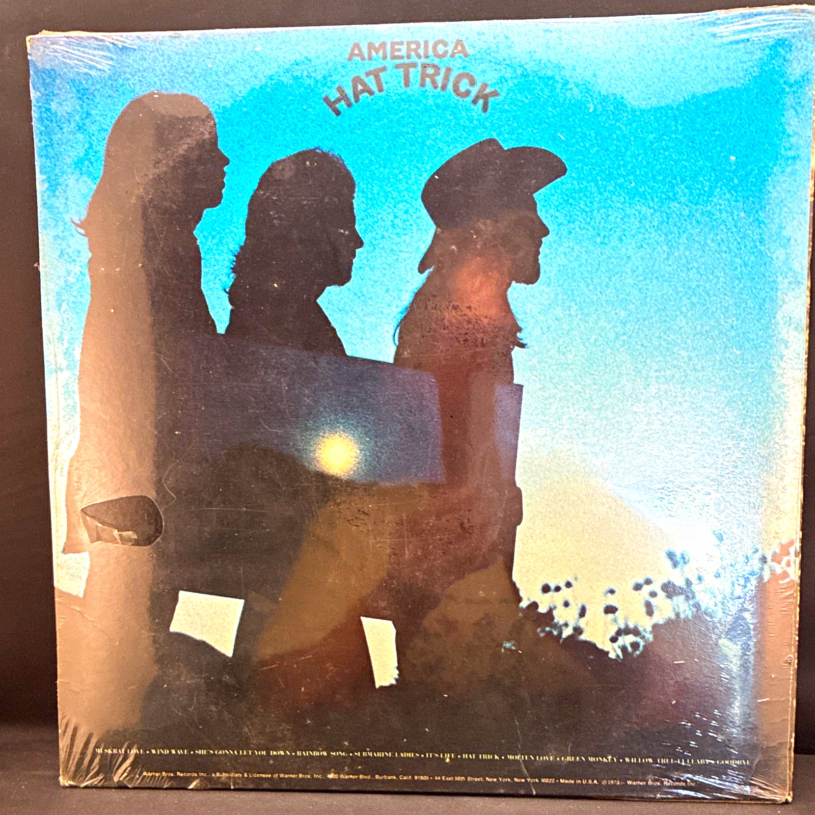 America Hat Trick LP BS 2878 1973 Warner Bros SEALED Original Shrink