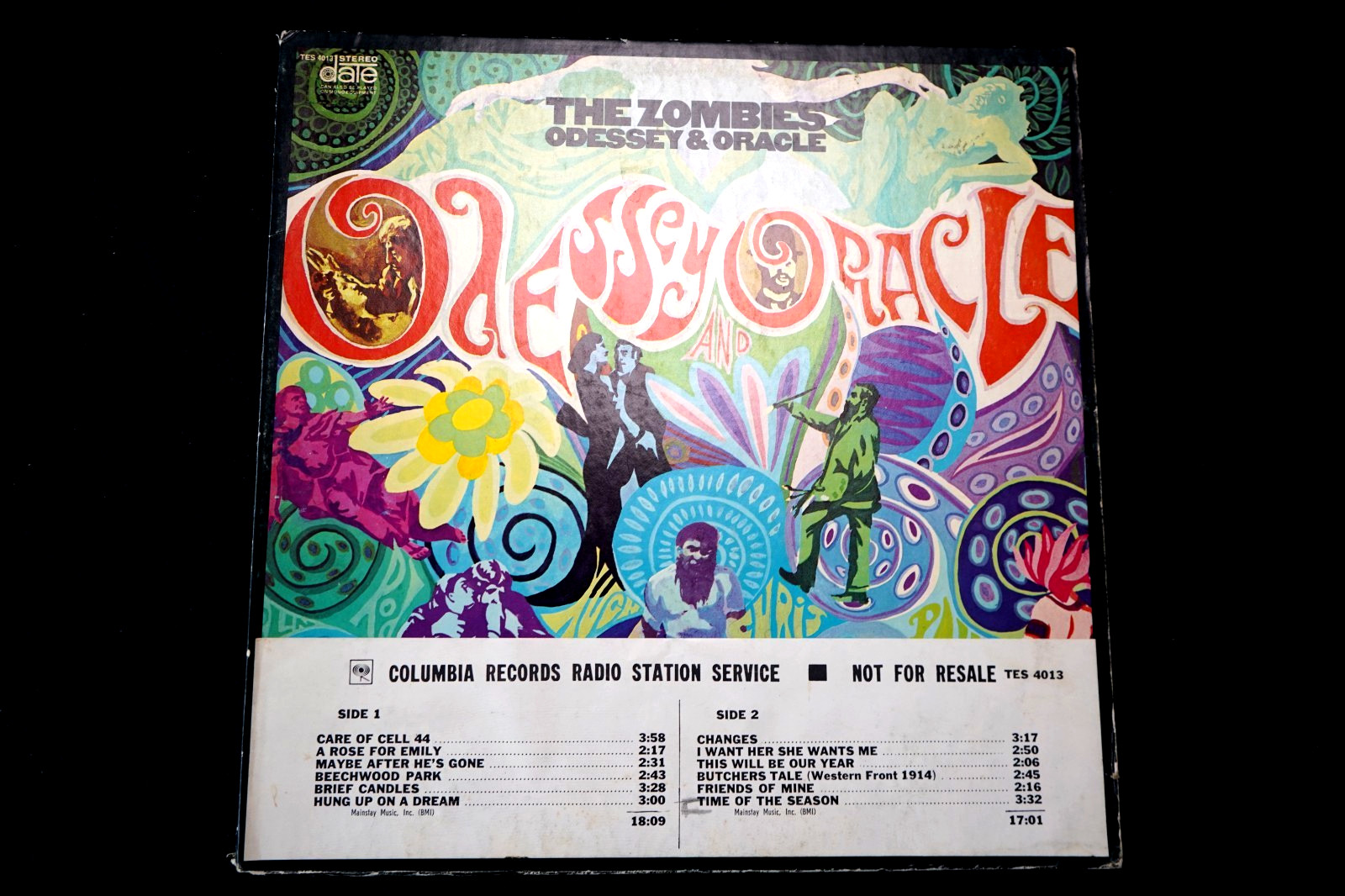 The Zombies ODESSEY AND ORACLE 1968 US Date PROMO Radio Station Copy VINYL VG++