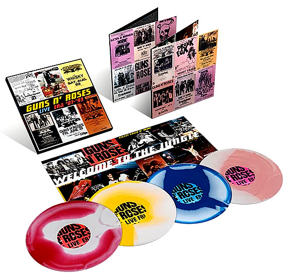 Guns N' Roses LIVE Era '87-'93 Remastered 4XLP Color Vinyl Box Set Slash Sealed