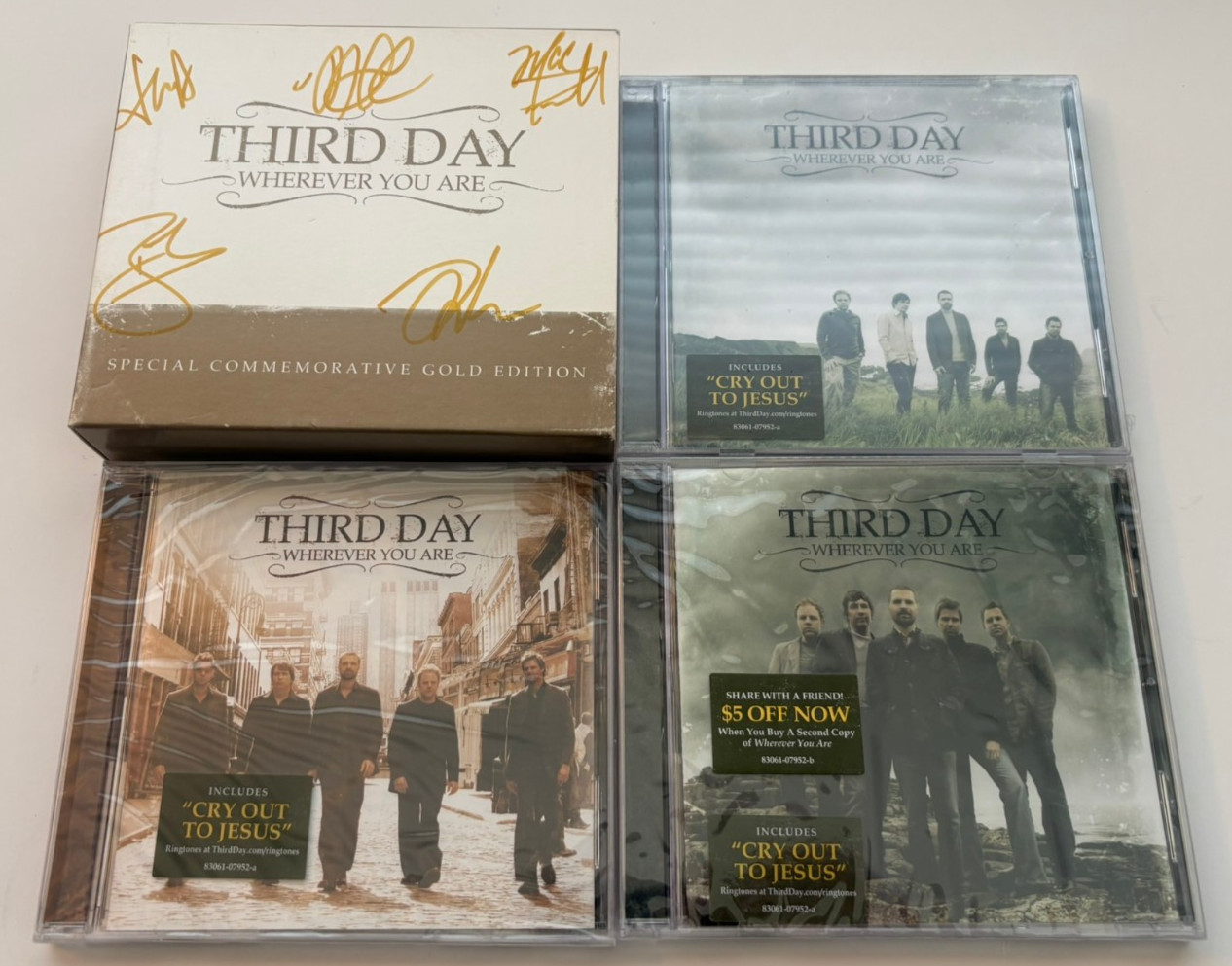 Third Day: Wherever You Are - Special Commemorative Gold Edition 3-CDs Signed