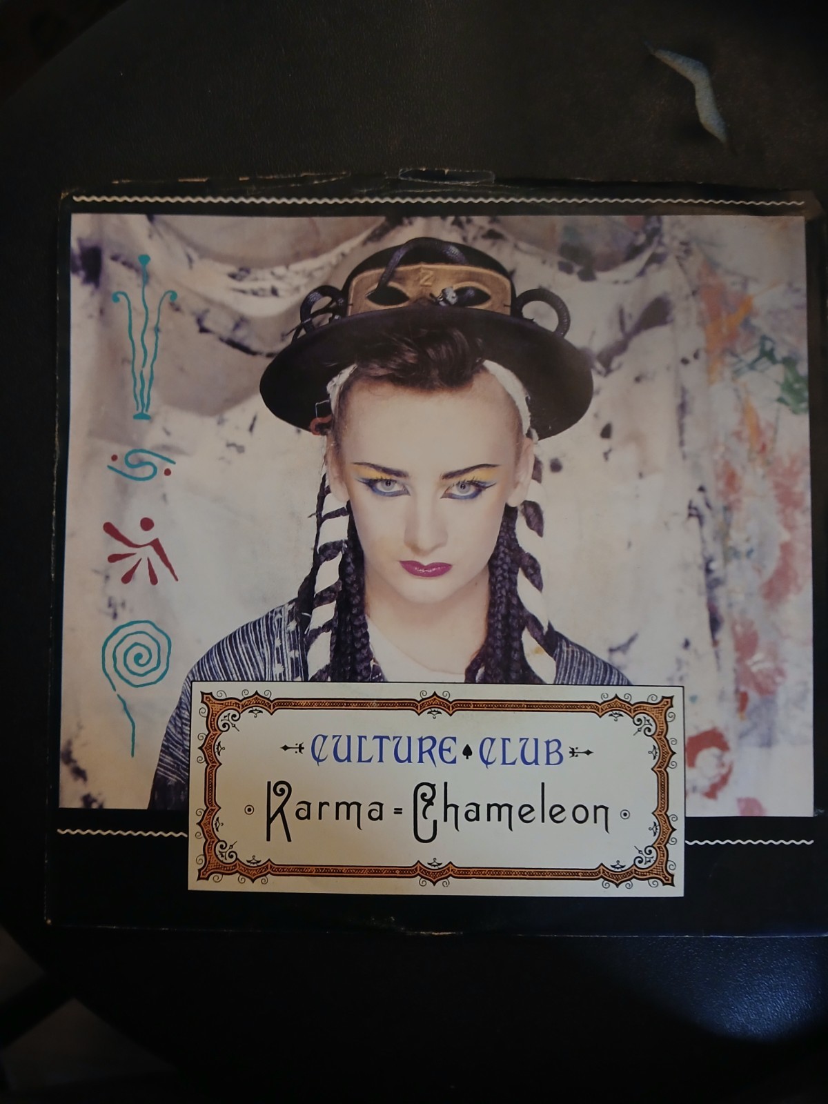 Vintage 1983 Culture Club Karma Chameleon/That’s The Way 45’/7” Vinyl Record