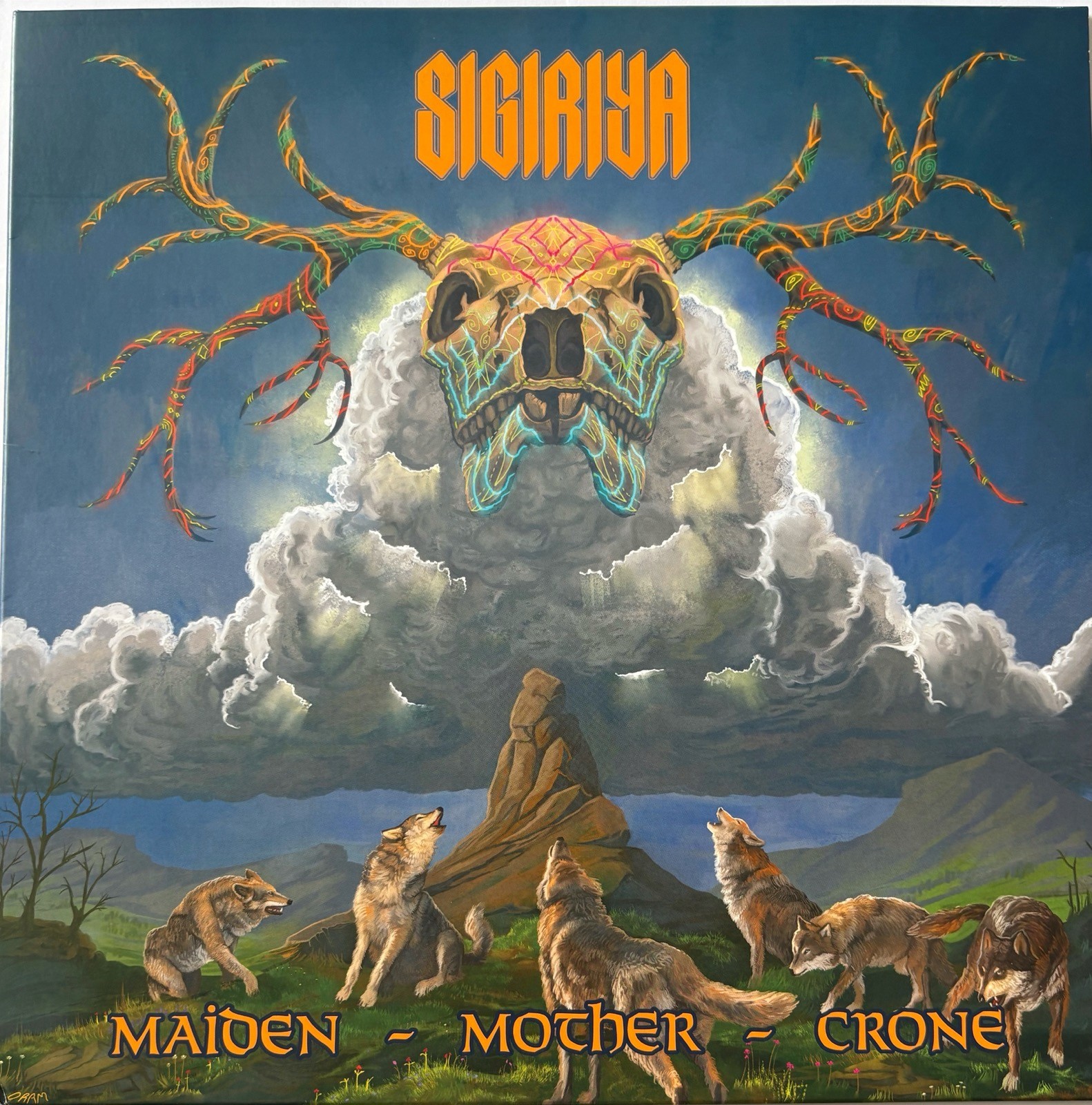 SIGIRIYA - Maiden Mother Crone Splatter VINYL LP 2020 Burning World Exc Cond JF1