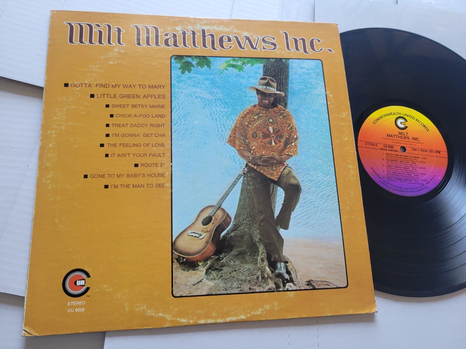 MILT MATTHEWS INC. - Self Titled s/t 1970 SOUL R&B vg++/ex