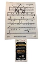 KENNY LOGGINS SIGNED MUSIC LYRIC SHEET FOOTLOOSE BACON JSA AUTHENTICATED WOW  picture