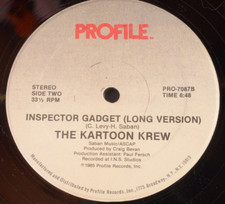 Inspector Gadget - The Kartoon Krew - Profile Records - Vinyl Music Record picture