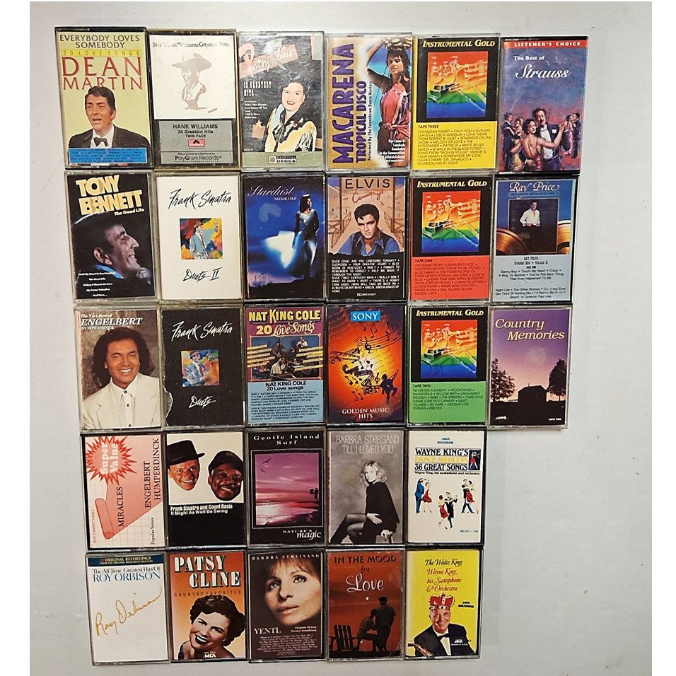 Lot  of 28 Cassette Tapes