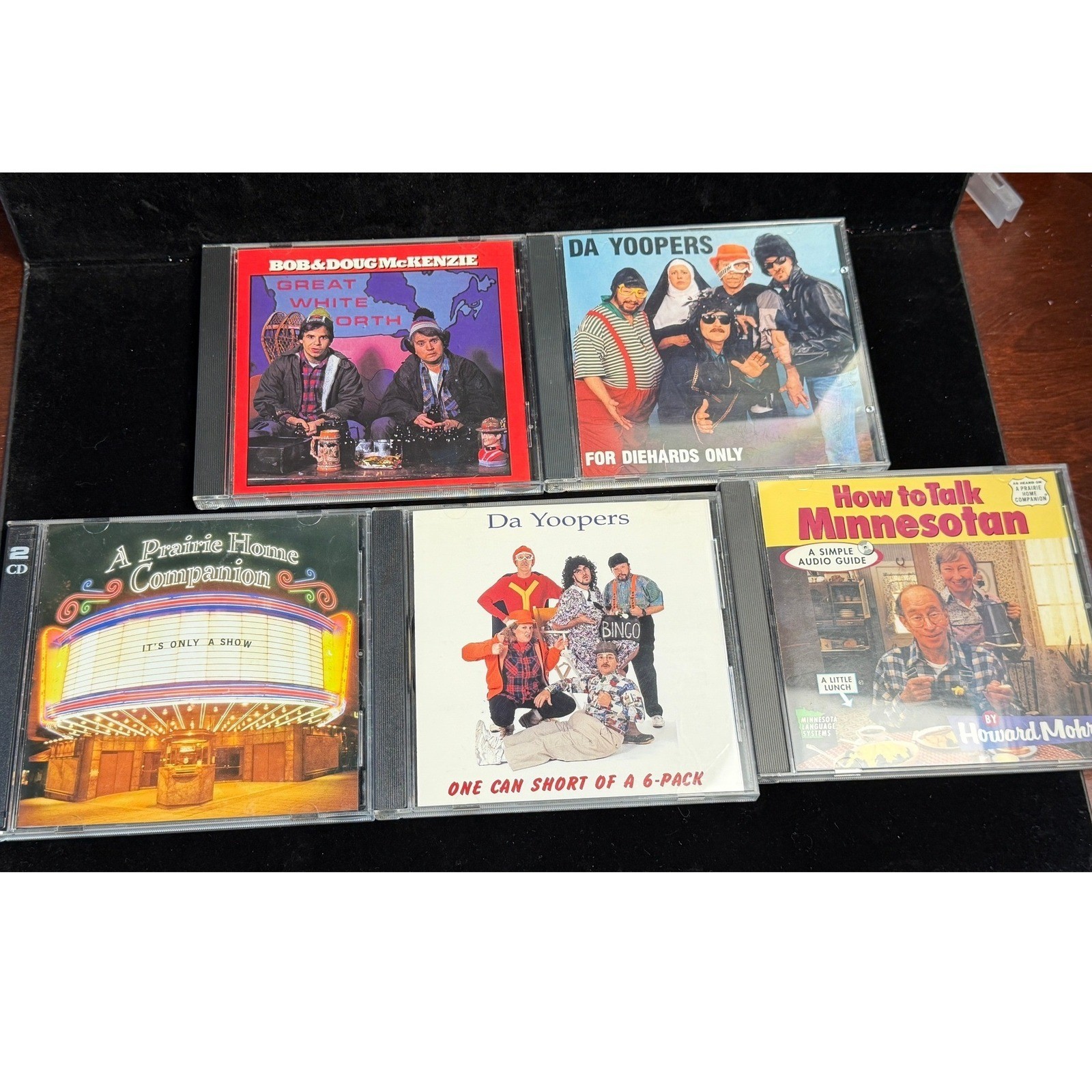 Comedy CD Lot of 5 CDs: Bob & Doug, Yoopers, Prairie Home Companion, Minnesotan