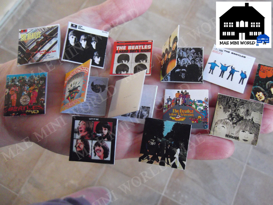 13 Record Miniature. Beatles Vinyl Collection. All studio Album. MAE Mini World