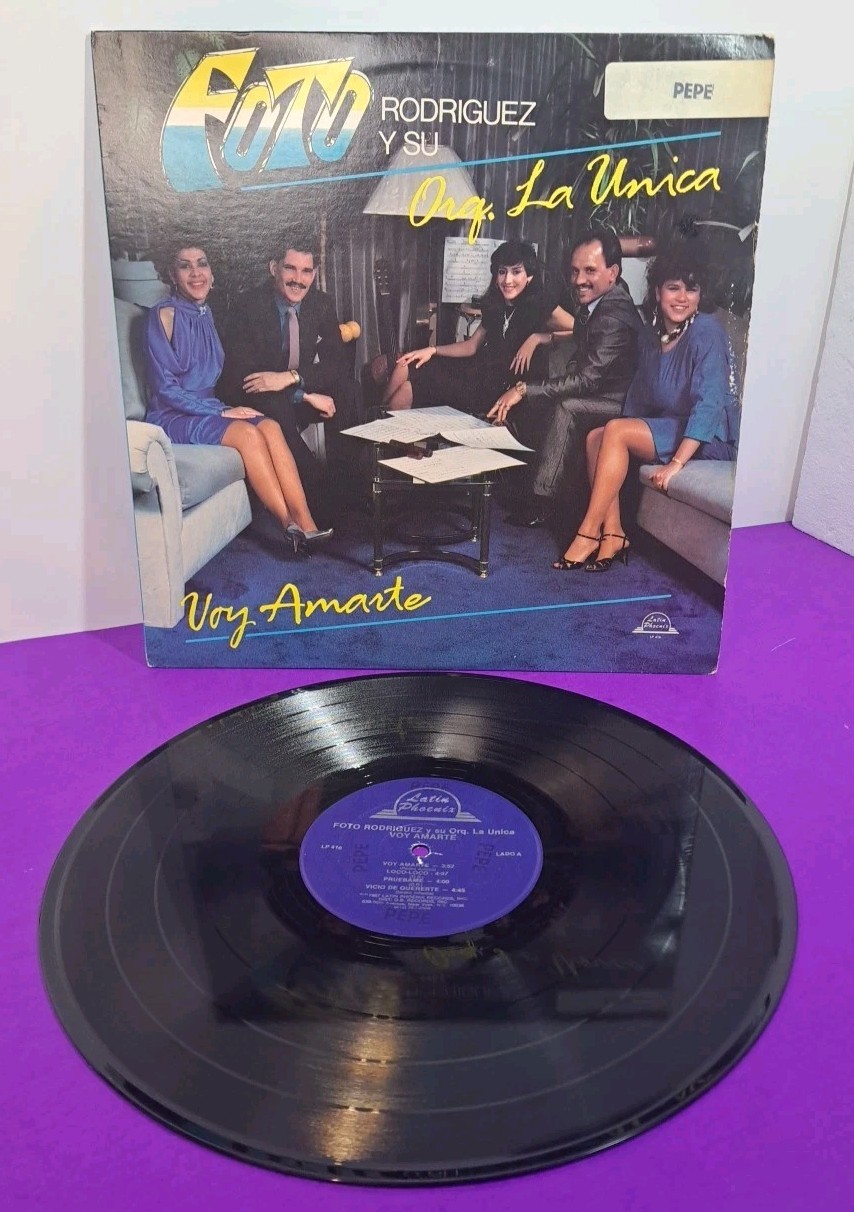 Foto Rodriguez Y Su Orq. La Unica Voy Amarte LP Vinyl 1987 Latin Phoenix