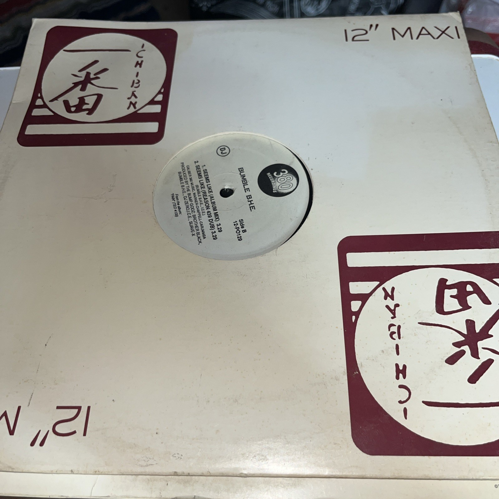 Bumble B.H.E. Pain 12” MAXI Vinyl 1992 380 Records DJ  12-PO129