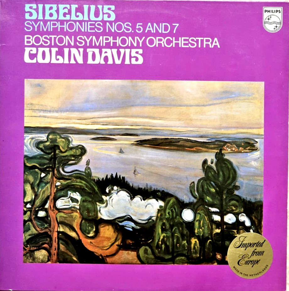 SIBELIUS- Symphonies No 5 and 7- COLIN DAVIS/BOSTON SYMPHONY - Philips 6500 959