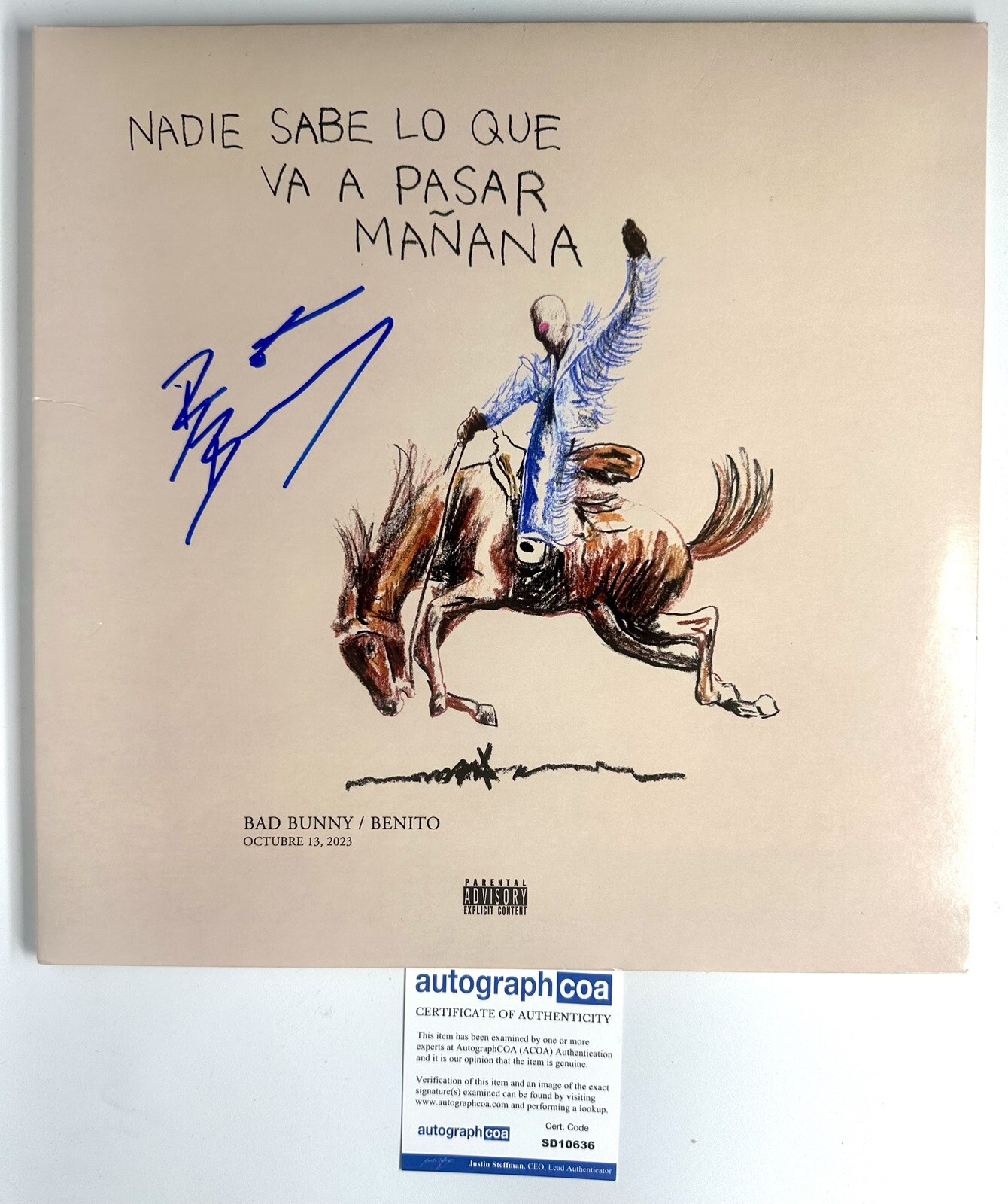 Bad Bunny Signed Vinyl Benito DTMF YHLQMDLG X 100pre Bruno Mars Kendall Jenner