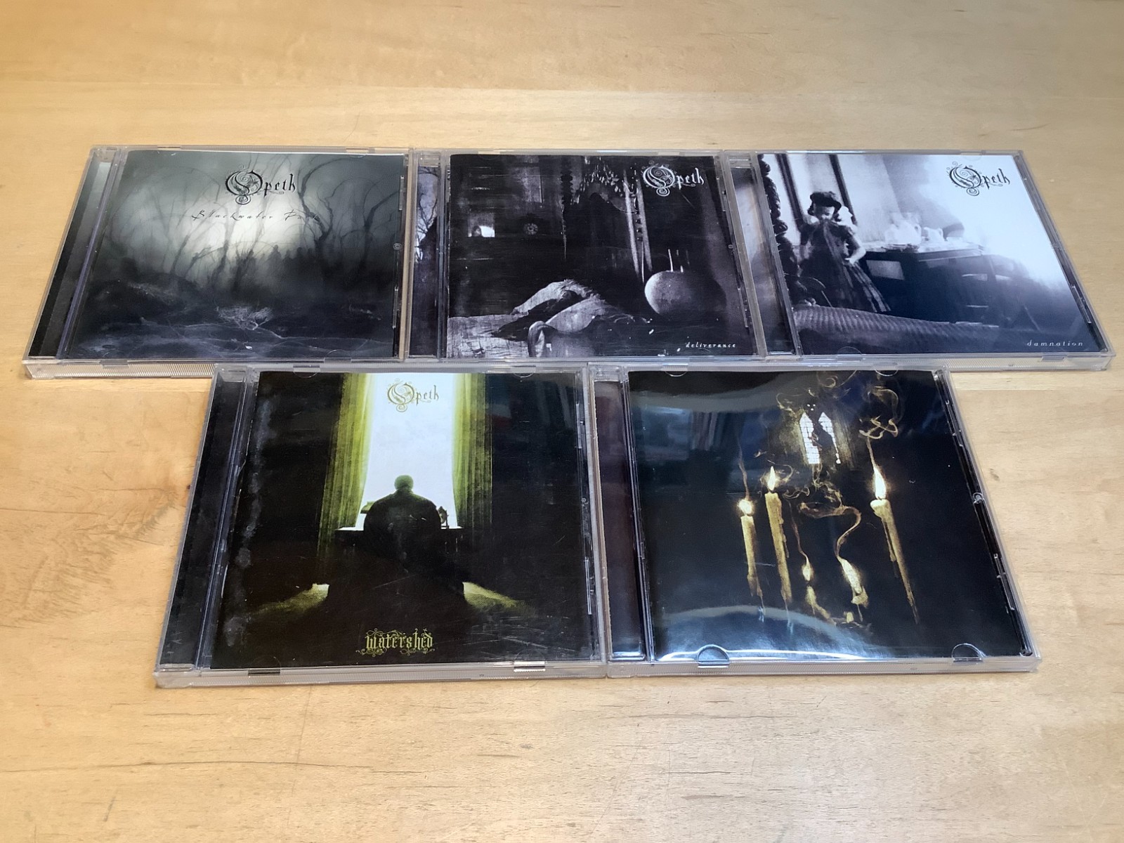 OPETH 5 CD Lot - Blackwater Park - Deliverance - Damnation - Watershed - Ghost R