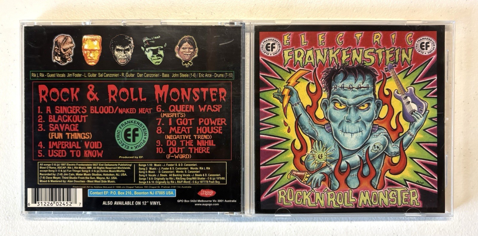Electric Frankenstein: Rock ‘N’ Roll Monster CD - Import (1998)