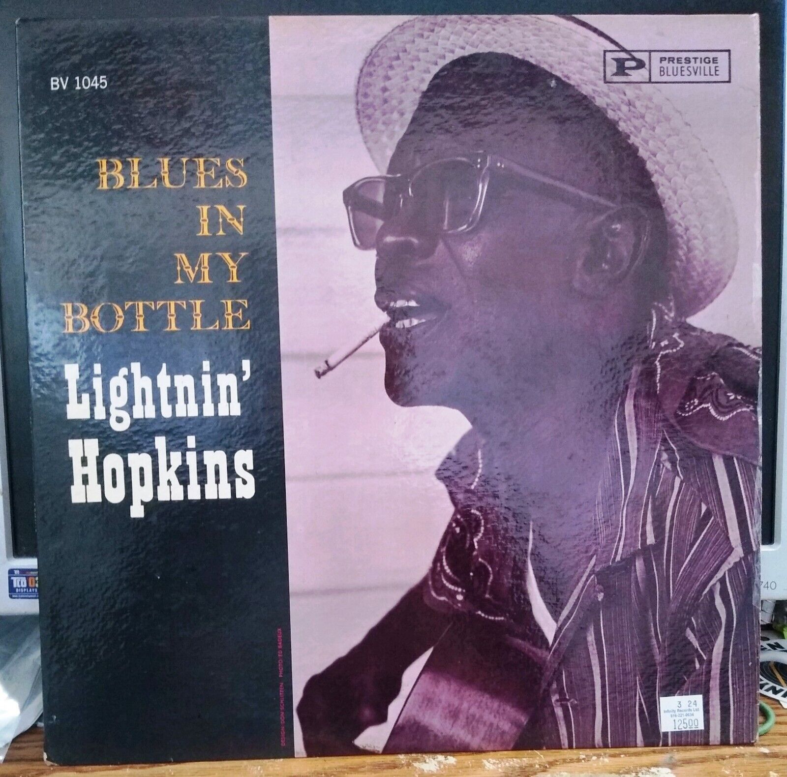 Lightnin\' Hopkins - Blues In My Bottle LP ~ EX Prestige Bluesville Original