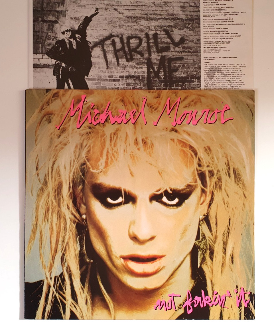 MICHAEL MONROE - NOT FAKIN\' IT LP + INNER ORIGINAL EURO VERTIGO HANOI ROCKS