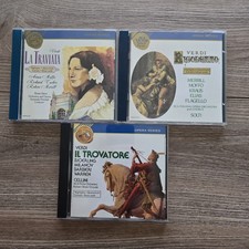 Verdi 3-CD LOT: La Traviata Rigoletto Il Trovatore RCA Gold Seal Opera Highlight picture