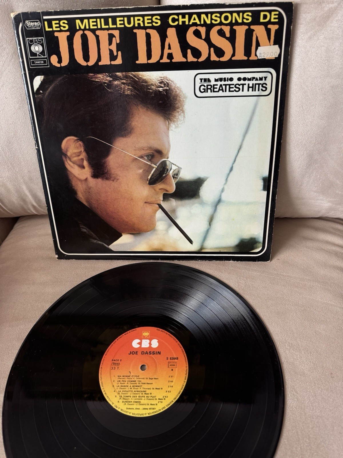 Joe Dassin Les Meilleures Chansons De Joe Dassin Vinyl LP CBS Greatest Hits