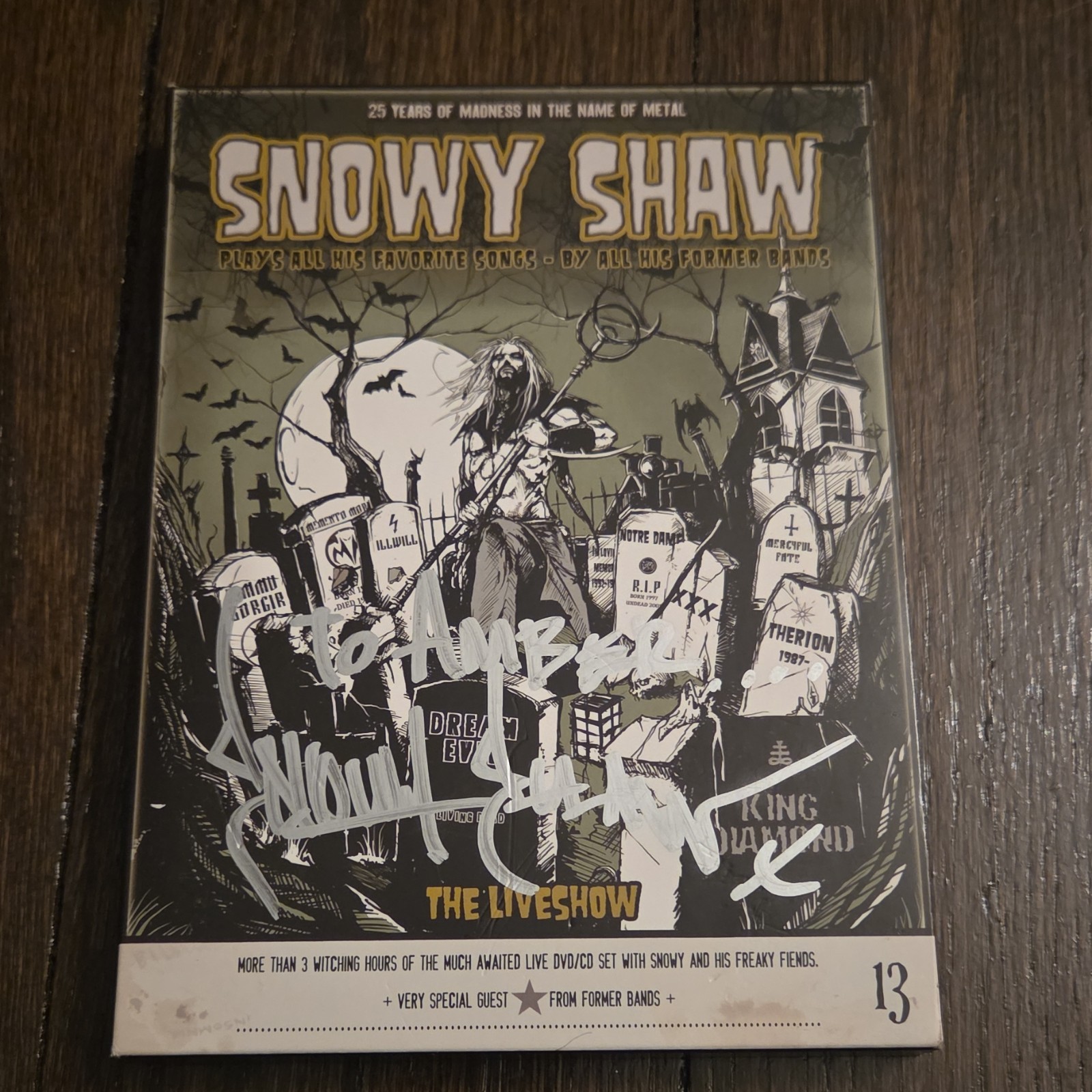 Signed Snowy Shaw The Liveshow CD/DVD Metal Album w/ Interviews
