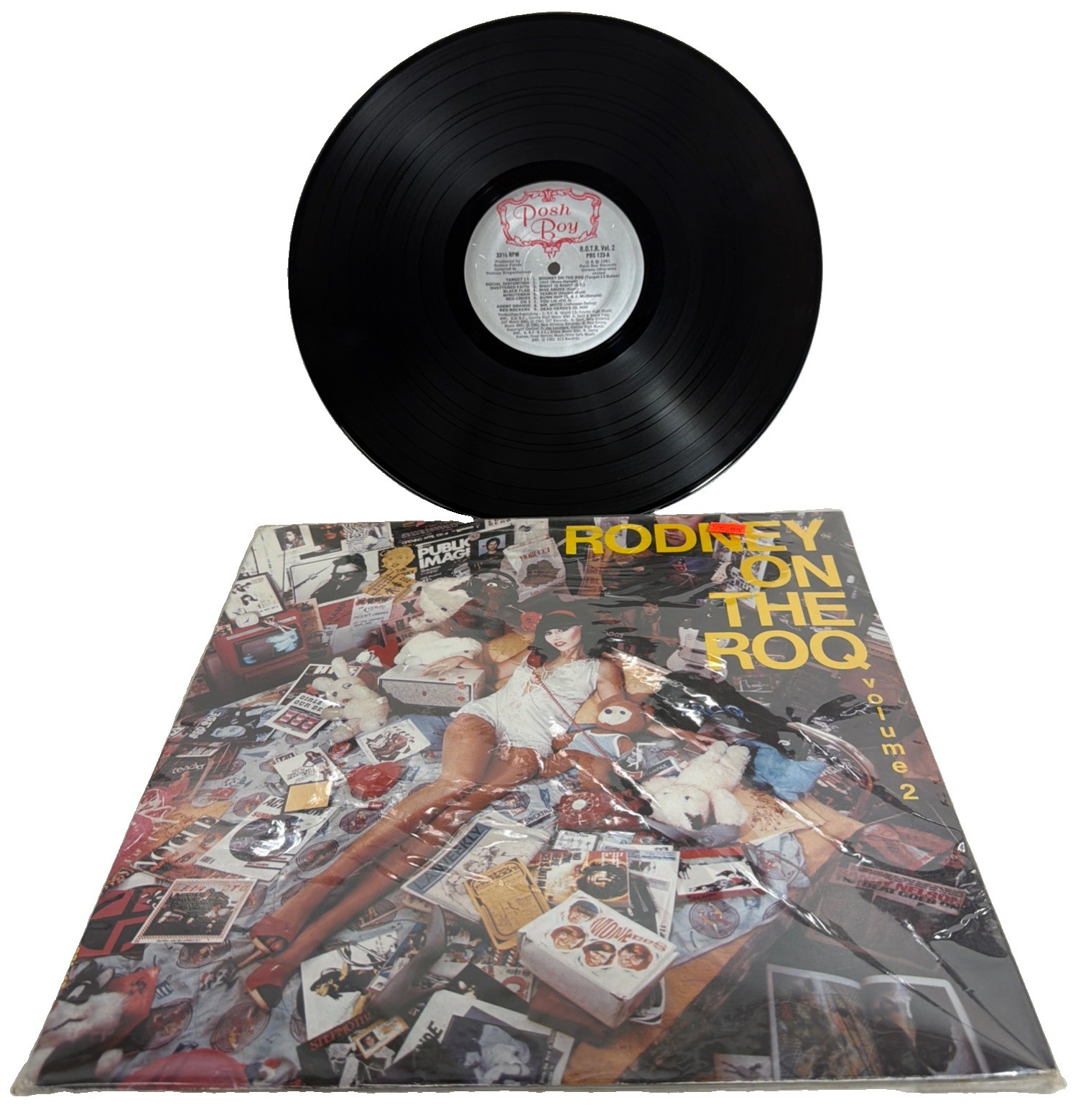 RODNEY ON THE ROQ Volume 2 LP 1981 Posh Boy Vinyl PBS123 Black Flag CH3