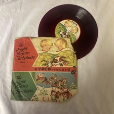 VOCO Red Record THE NIGHT BEFORE CHRISTMAS With Original Cover 6 3/4