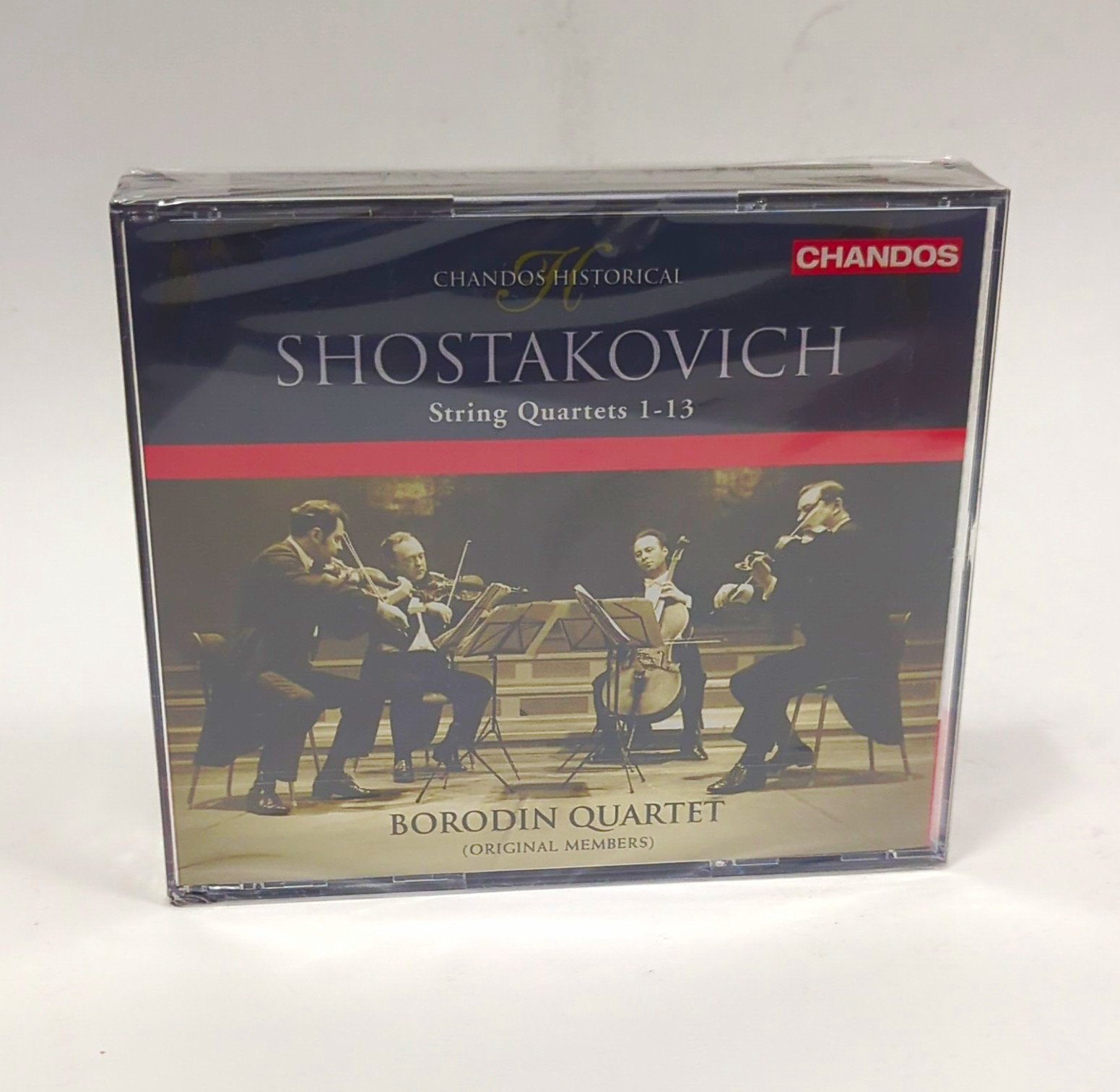 Shostakovich String Quartets 1-13 Borodin Quartet Chandos 4CD REM 2003 NIB