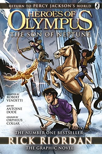 			The Son of Neptune: The Graphic Novel (Heroes of Olympus Book 2), Riordan=-		