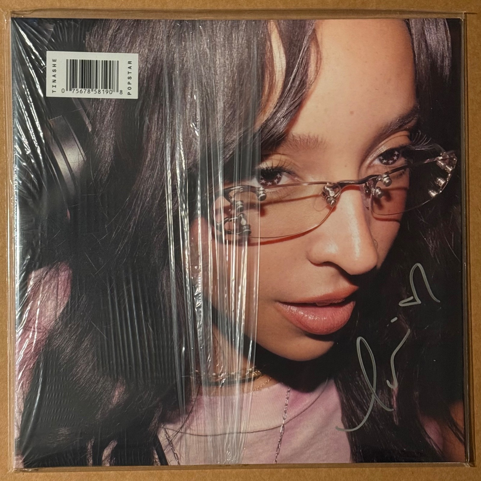 Tinashe Popstar SIGNED ✍️ On COVER Vinyl LP  Stardust Marble Colored Autographed