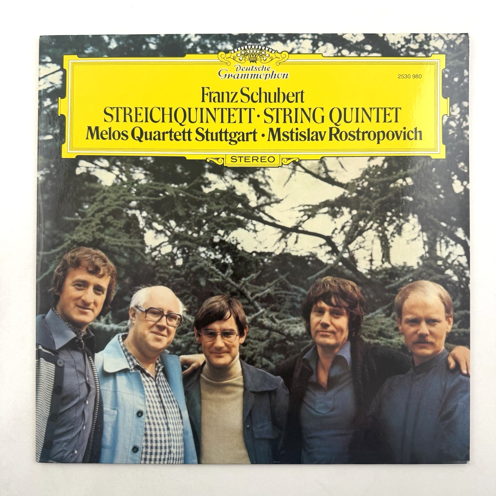 MELOS QUARTETT STUTTGART Schubert String Quintet LP Deutsche Grammophon 1978 NM