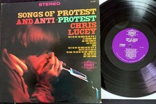 Chris Lucey(Brian Jones Picture) 1965 Songs Of Protest-w/ Cease & Desist papers picture